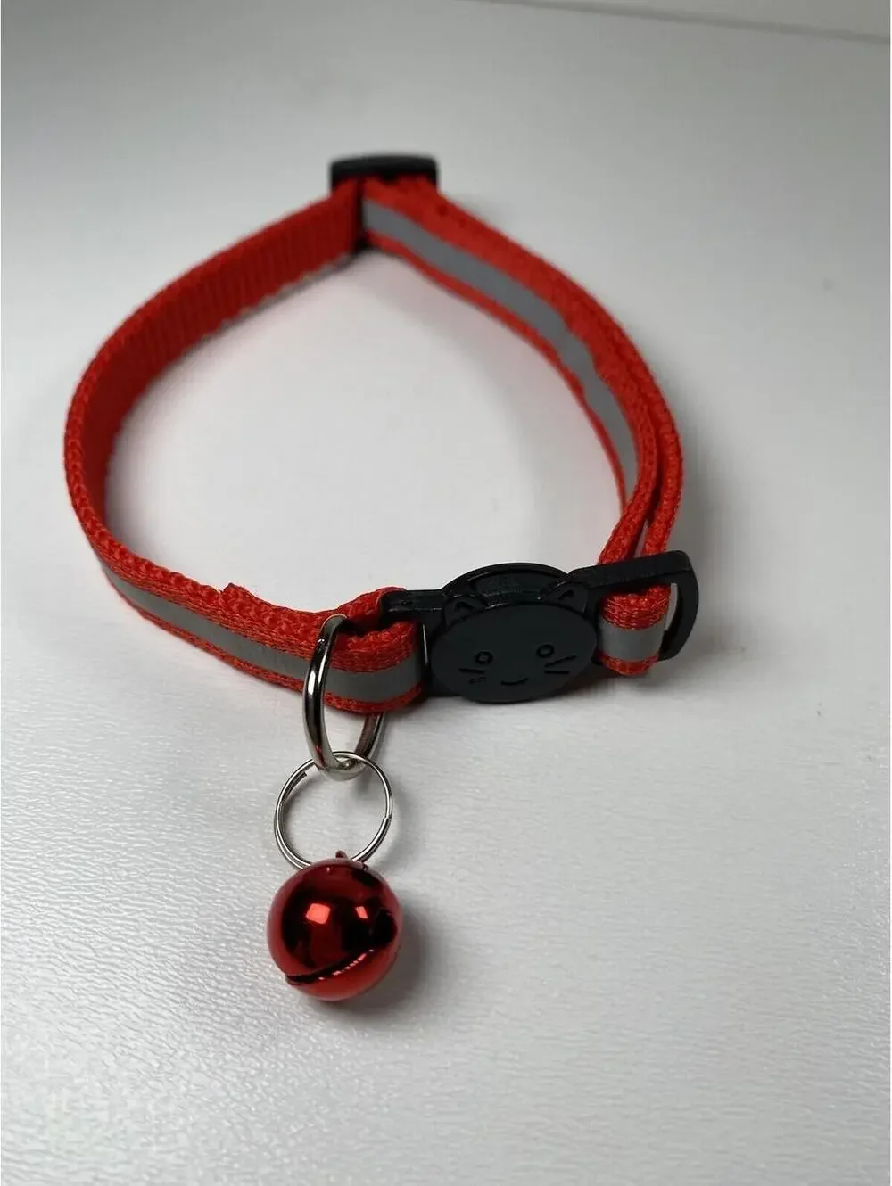 Red Cat Breakaway Collar with Jingle Bell, New